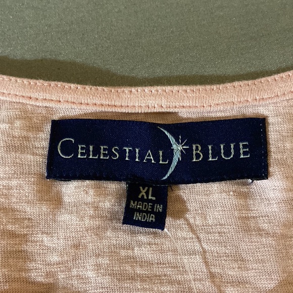 “Celestial Blue” Sleeveless Top XL Pink - Picture 5 of 8